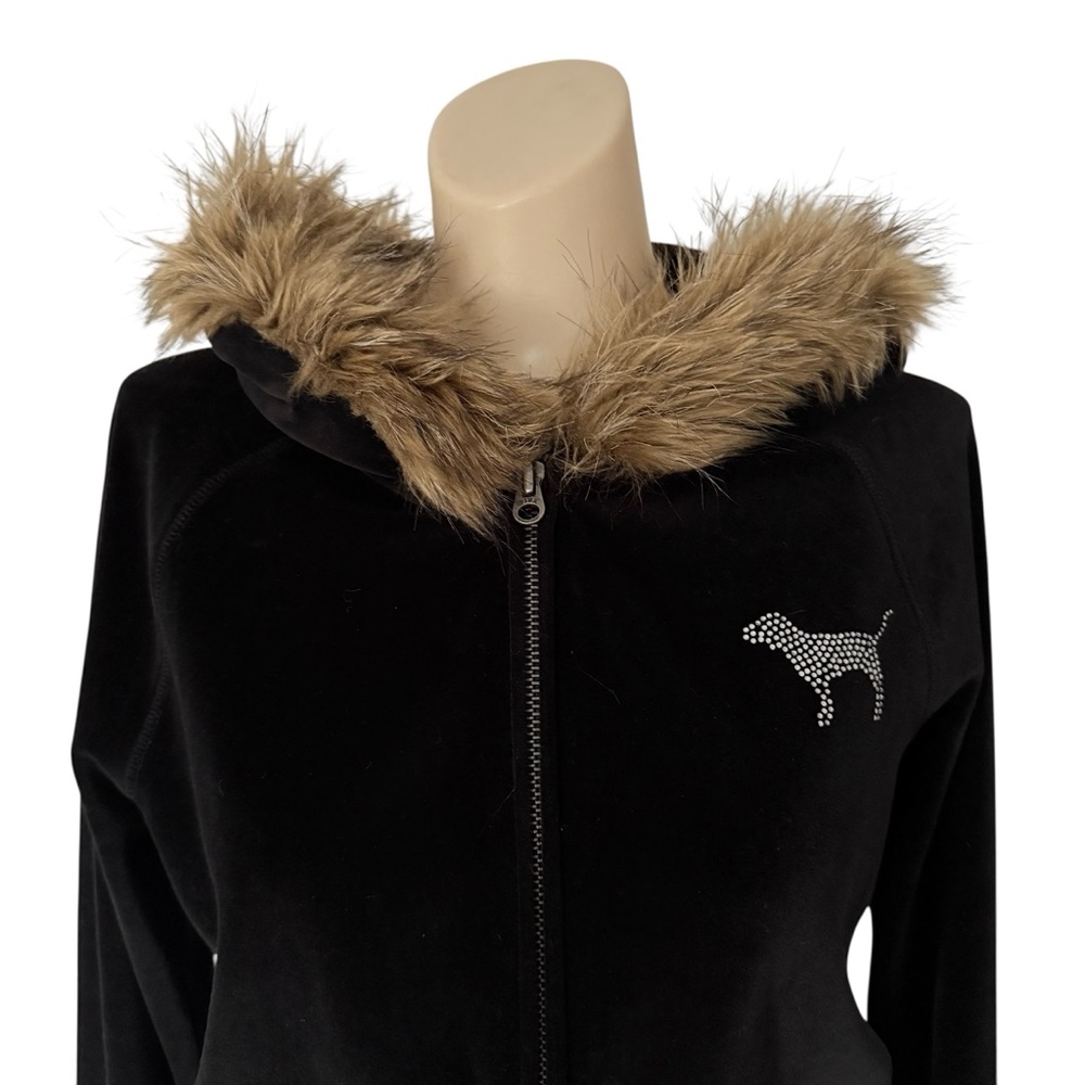 Victoria’s Secret Collegiate Collection I Love Bama Faux Fur Hoodie - Picture 4 of 14